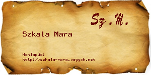 Szkala Mara névjegykártya